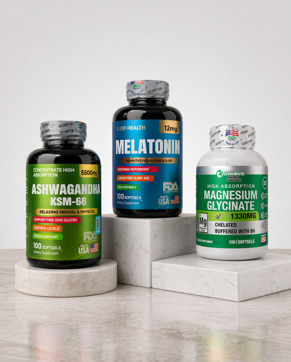 COMBO ASHWAG + GLICINAT + MELATONIN