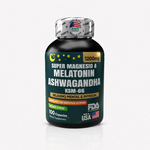 SUPERMAGNESIO + MELATONIN Y ASHWAGANDHA
